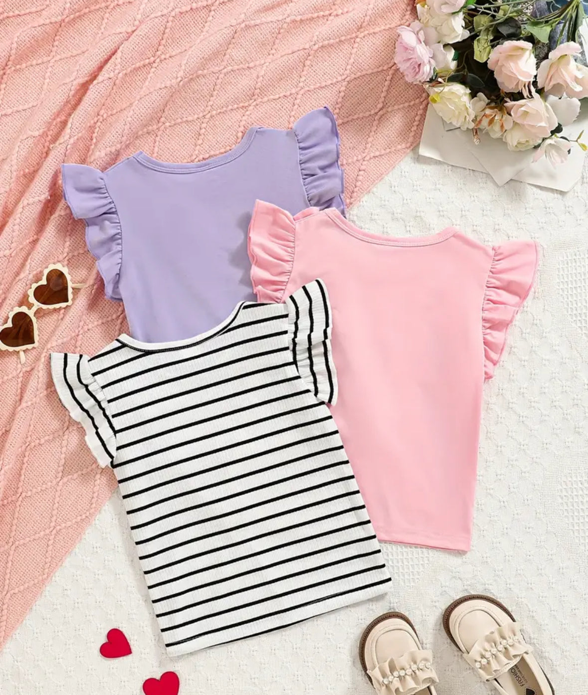 Ruffle Top (Pack of 3)
