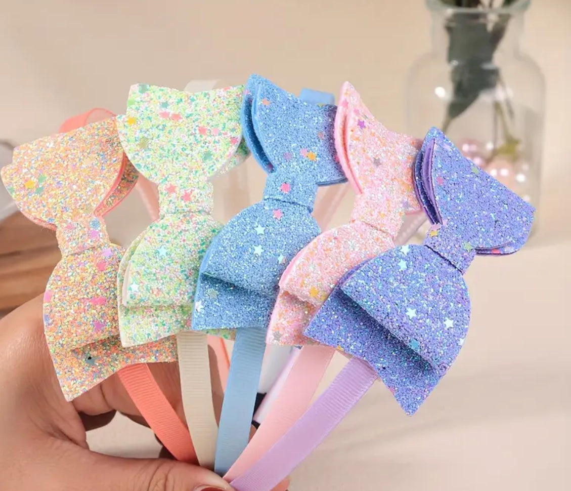 Big Bow Headbands (Pack of 5)