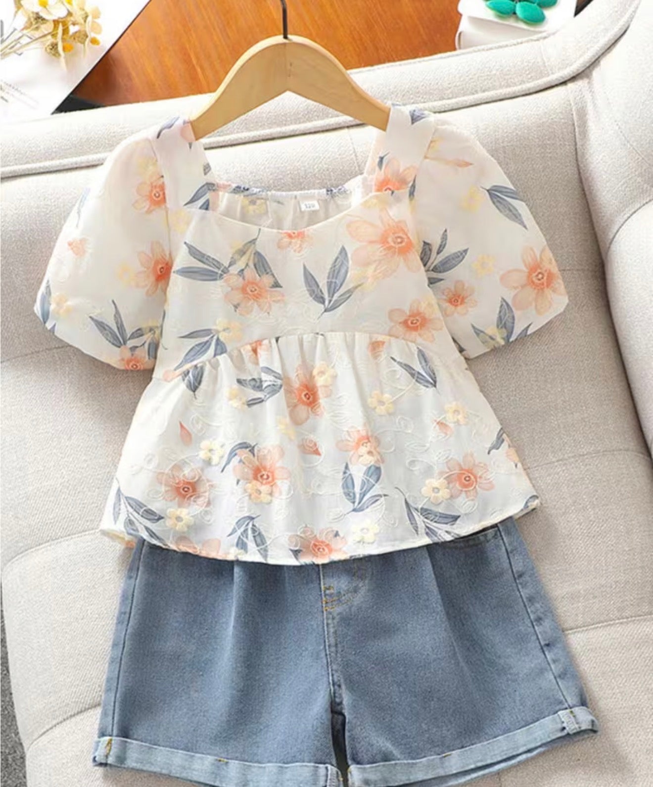 Flower Shorts Set