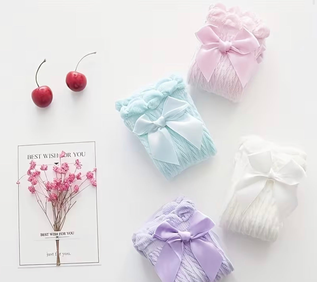 High Bow Nit Socks (4 Pack)