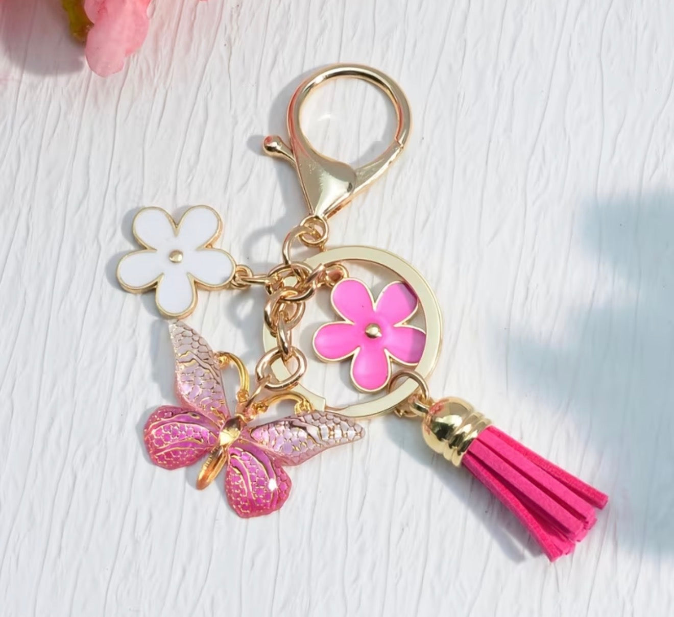 Butterfly Pendant Keychain