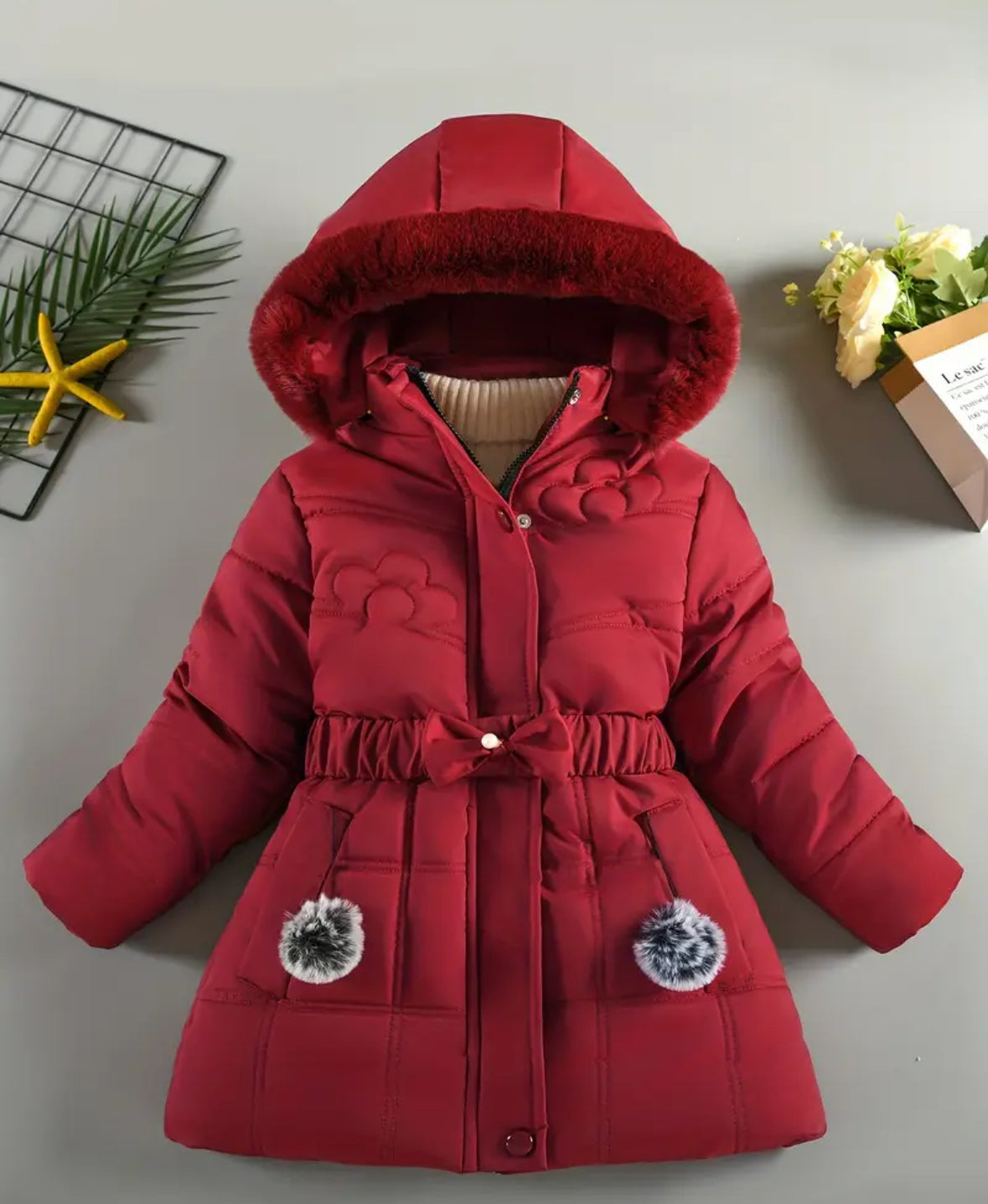 Red Puff Coat