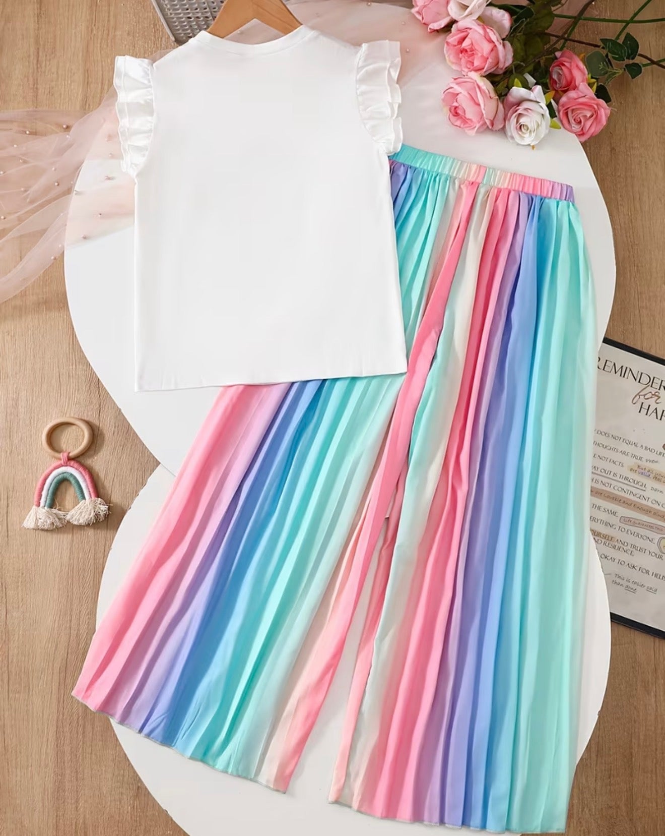 Colorful Casual Pants Set
