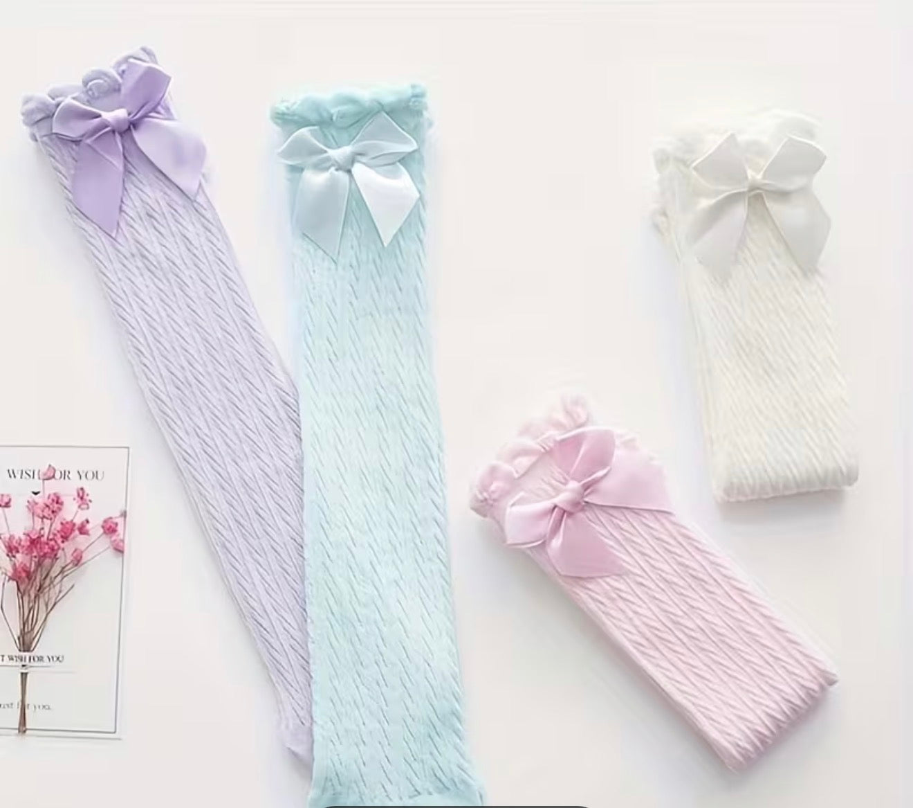 High Bow Nit Socks (4 Pack)