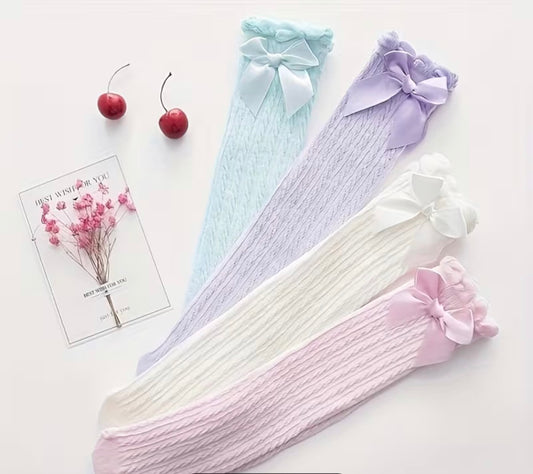 High Bow Nit Socks (4 Pack)