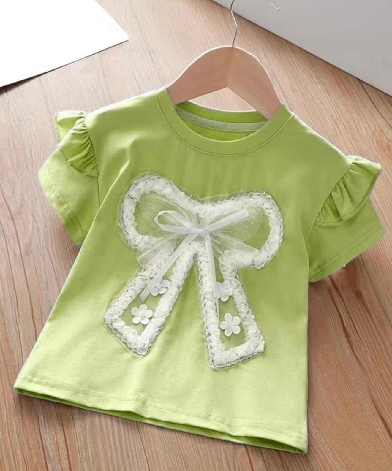 Lace Bow T Shirt