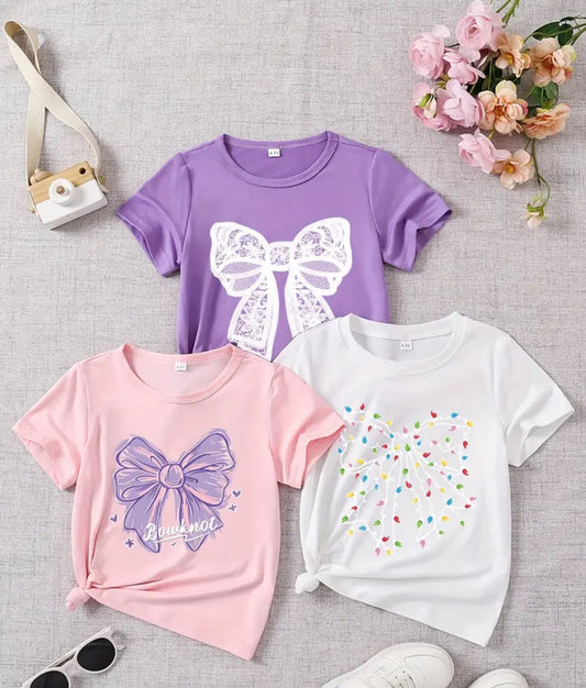 Bow front Tops (3 Pack)