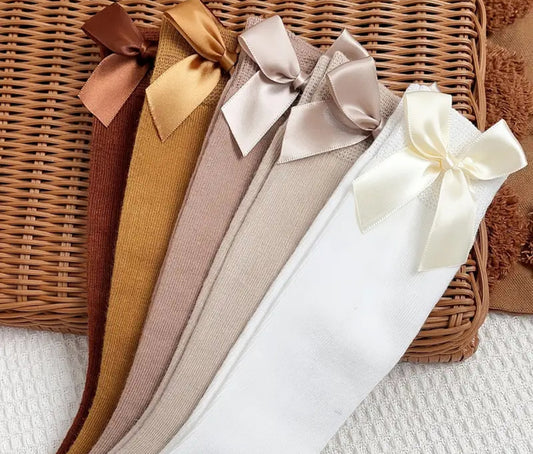 Bow Nit Socks (Pack of 5)