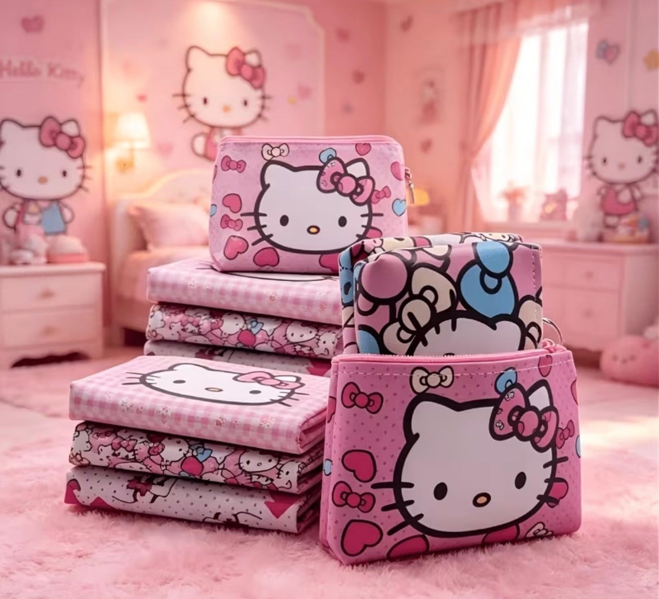 Hello kitty Coin purse (6 Pieces)