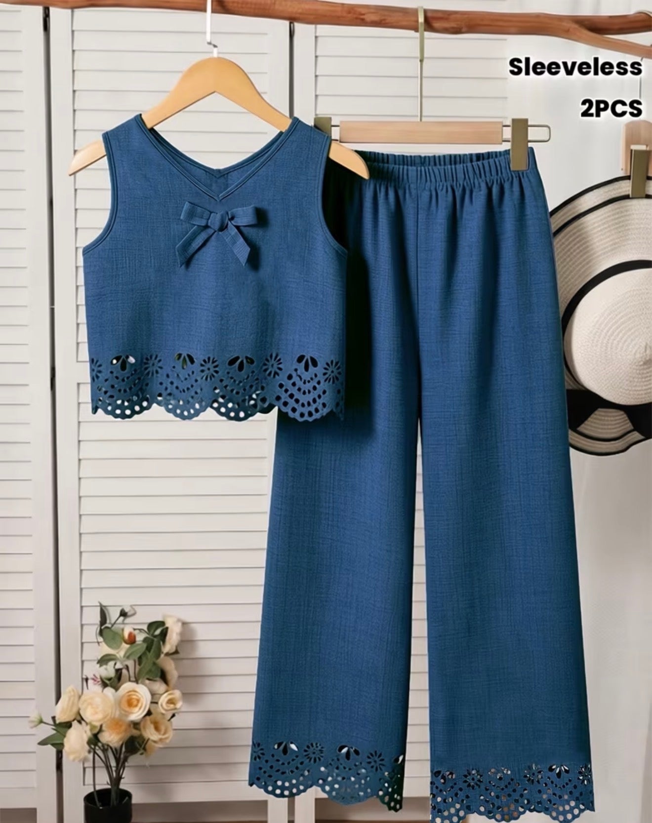 2 Piece V Neck Set