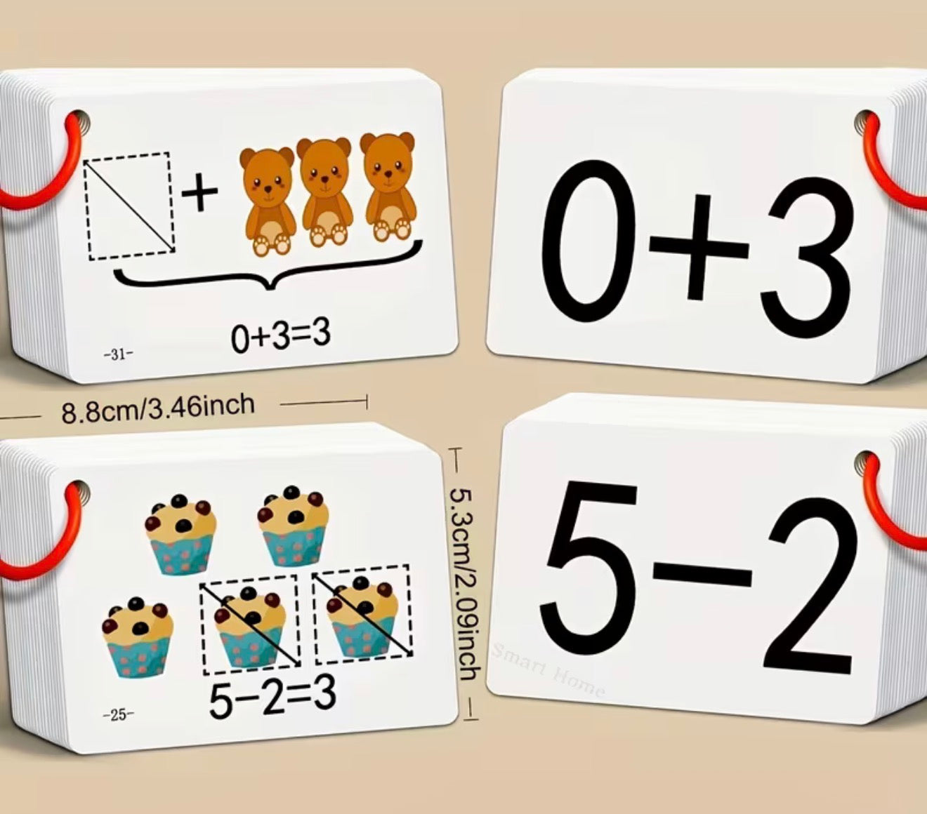 Math Cards (132 Pieces)