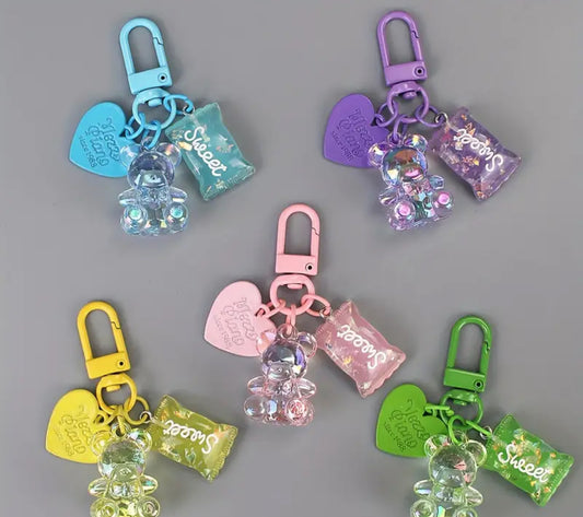 Acrylic Bear Keychain (5 Pack)