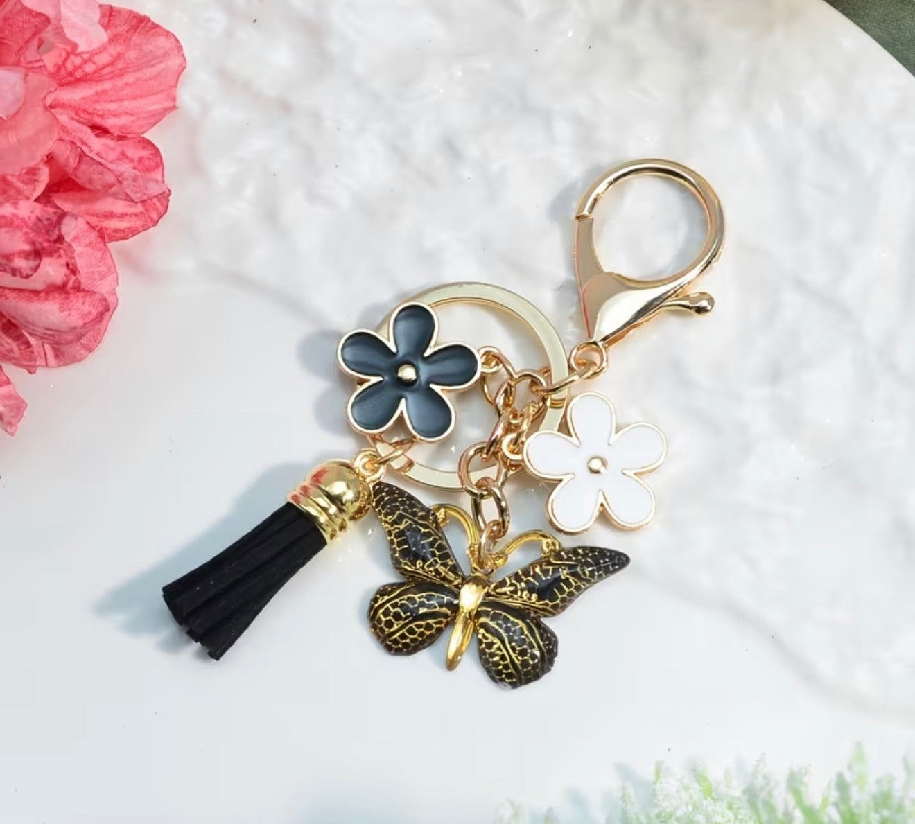 Butterfly Pendant Keychain