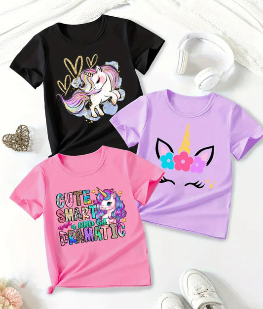 Unicorn T Shirts (3 Pack)