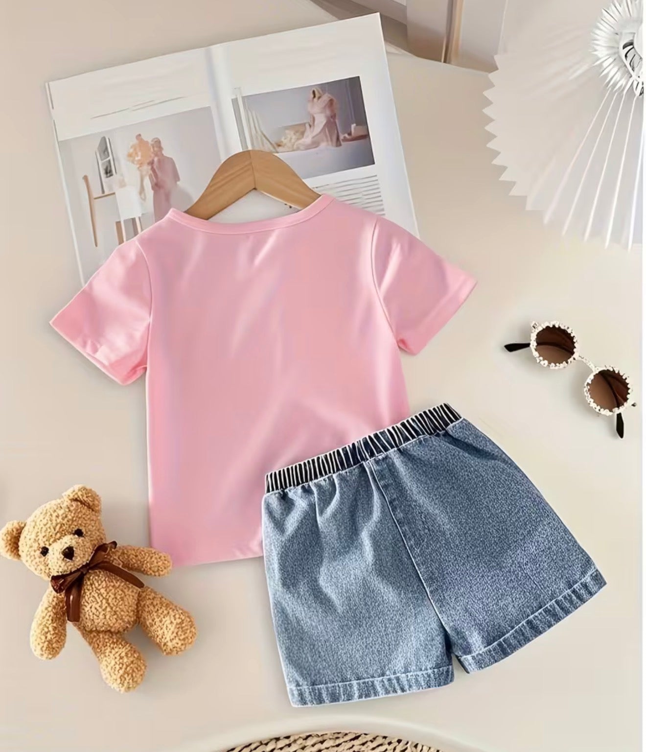 Bow Top and Shorts Set