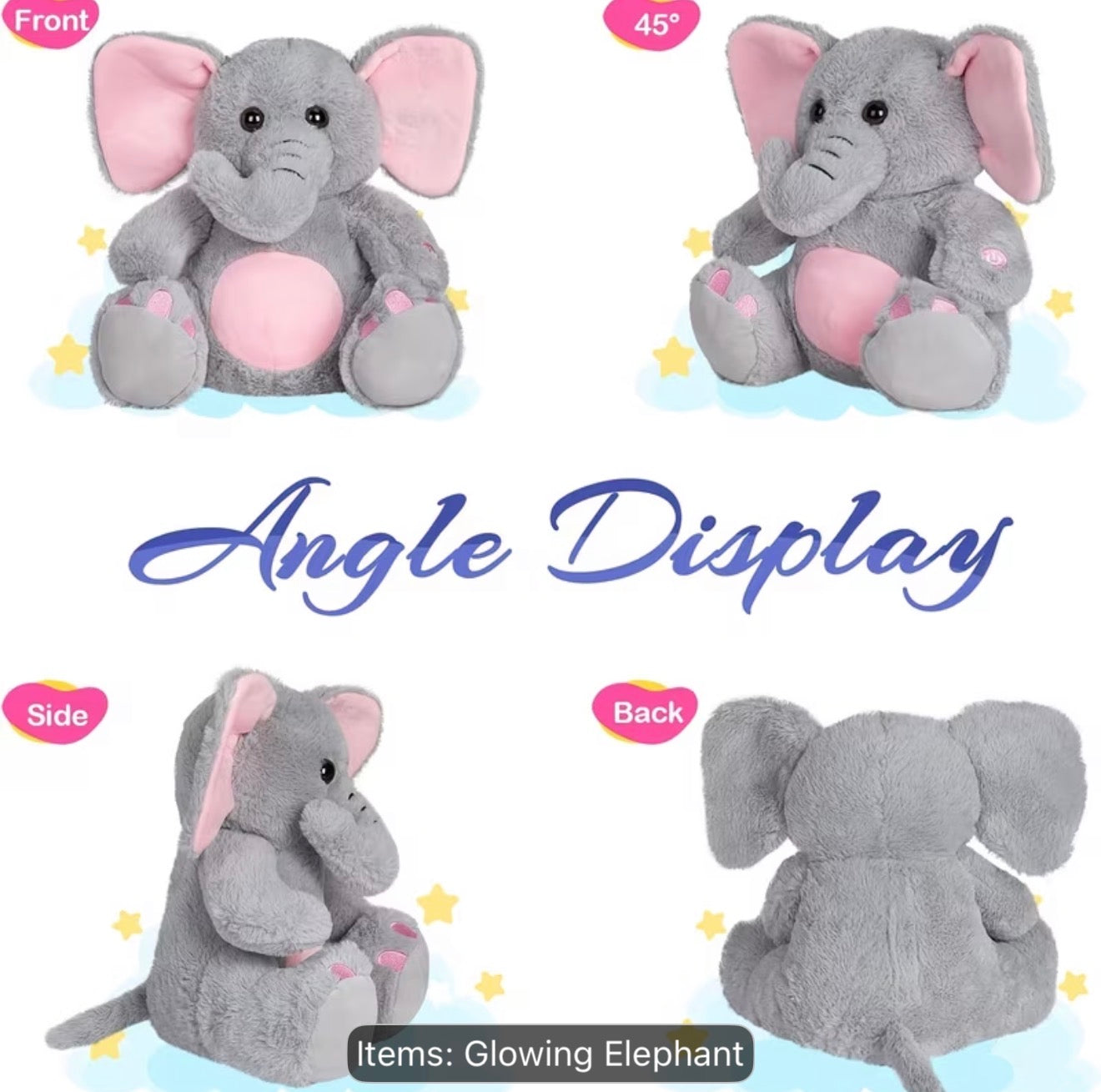 Elephant Plush Glow Toy