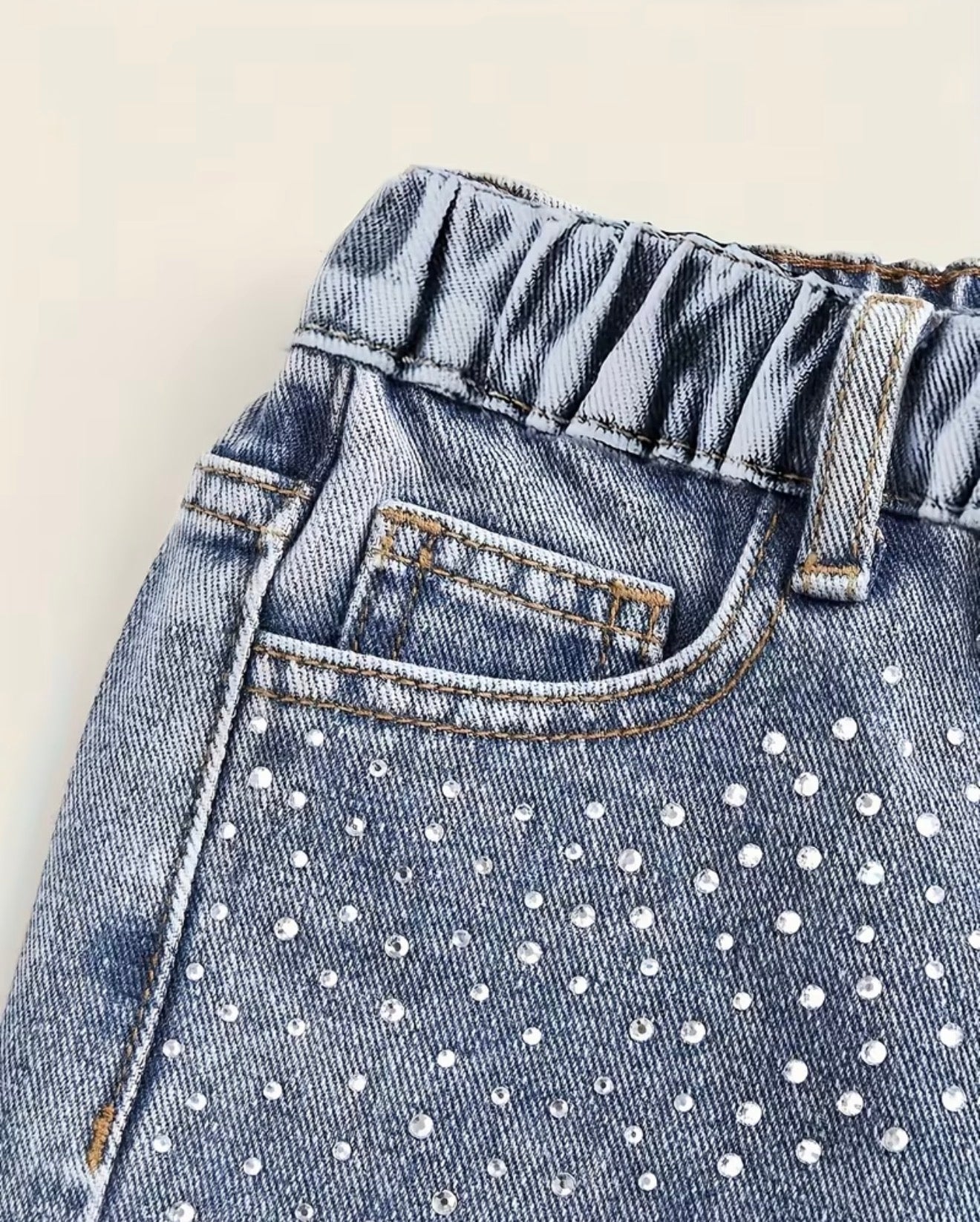 Blue studs Jeans