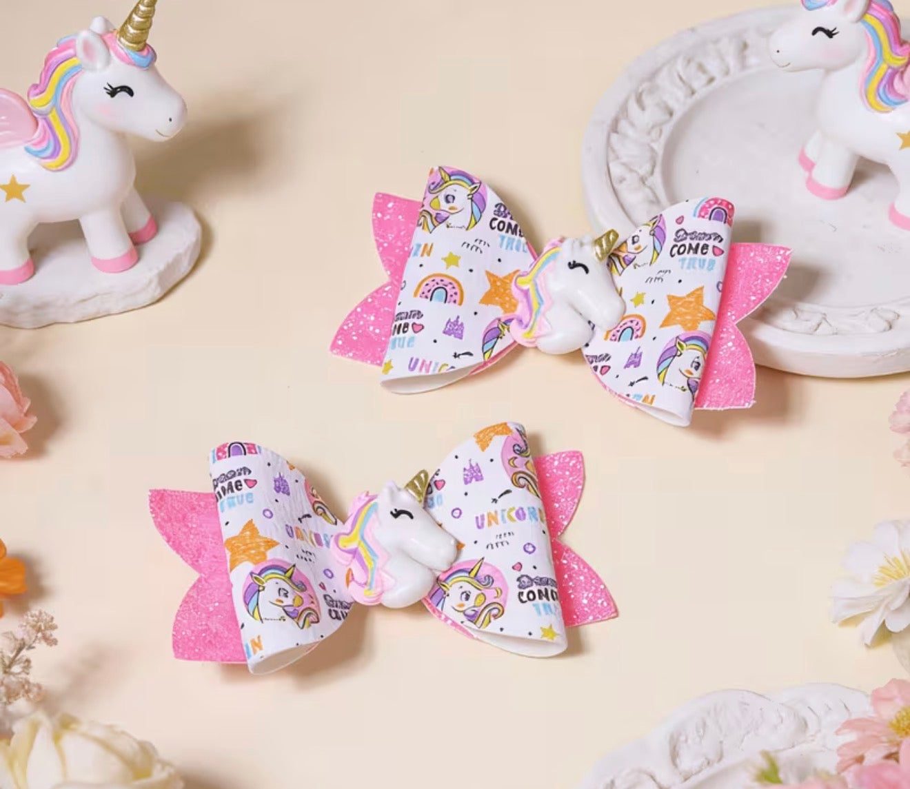 Unicorn Hair Bow