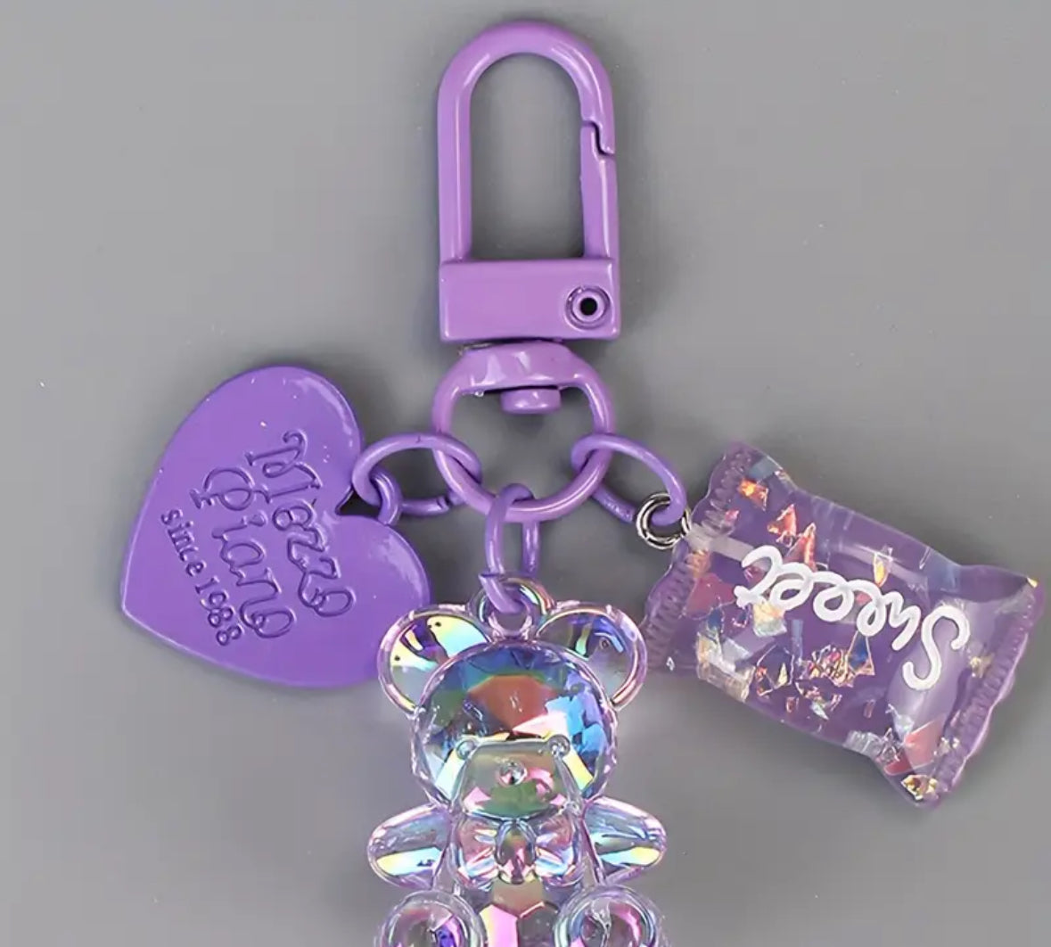 Acrylic Bear Keychain (5 Pack)